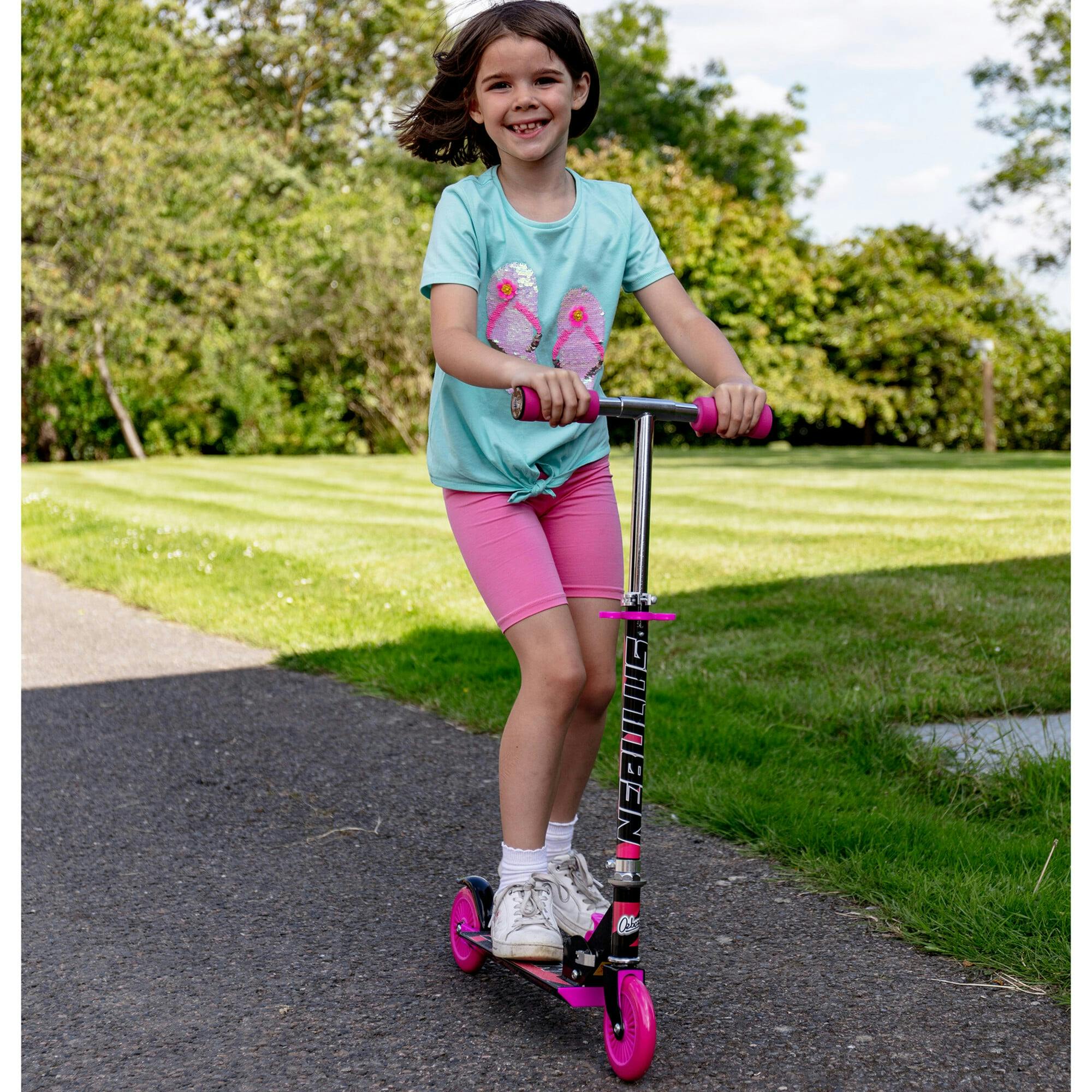 Nebulus Adjustable Scooter: Pink & Black