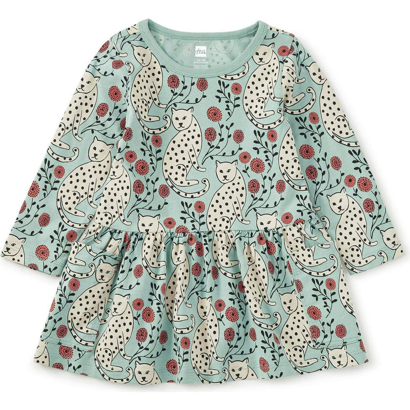 Long Sleeve Pocket Dress, Blue