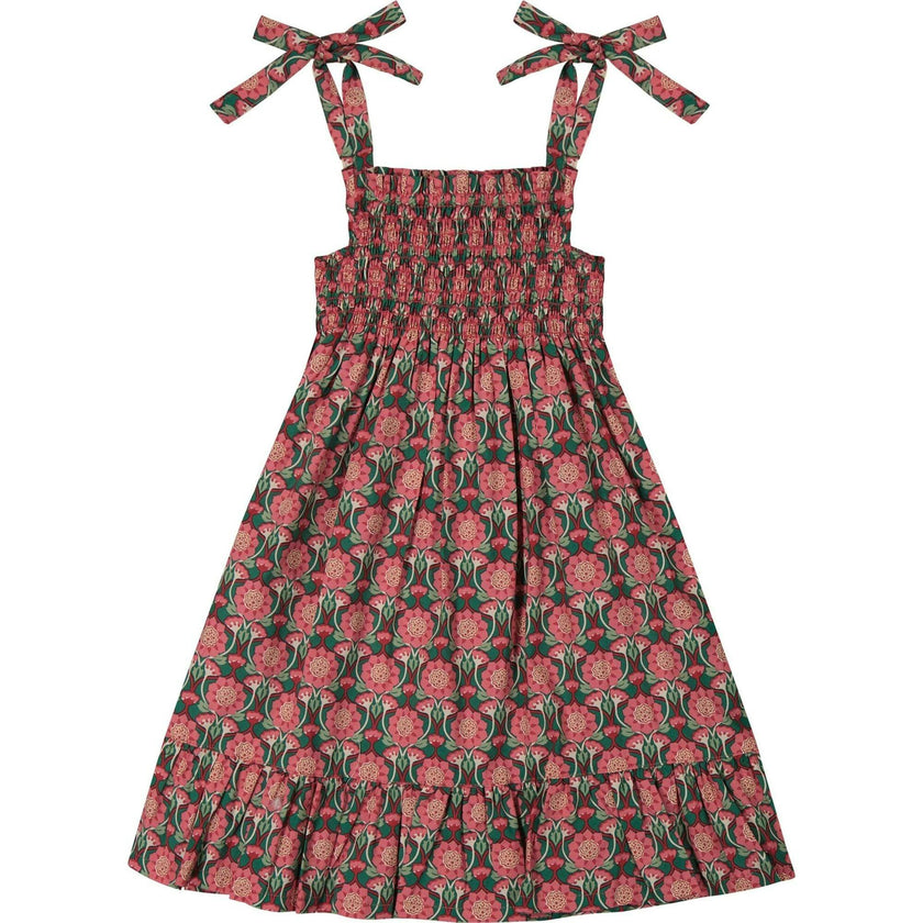 India Shoulder Tie Sundress, Pink