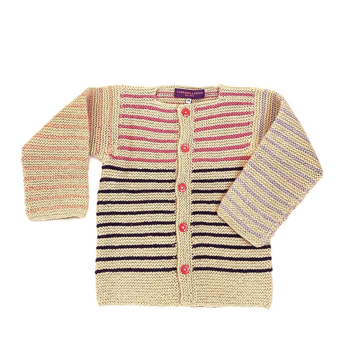 Striped Alpaca Cardigan