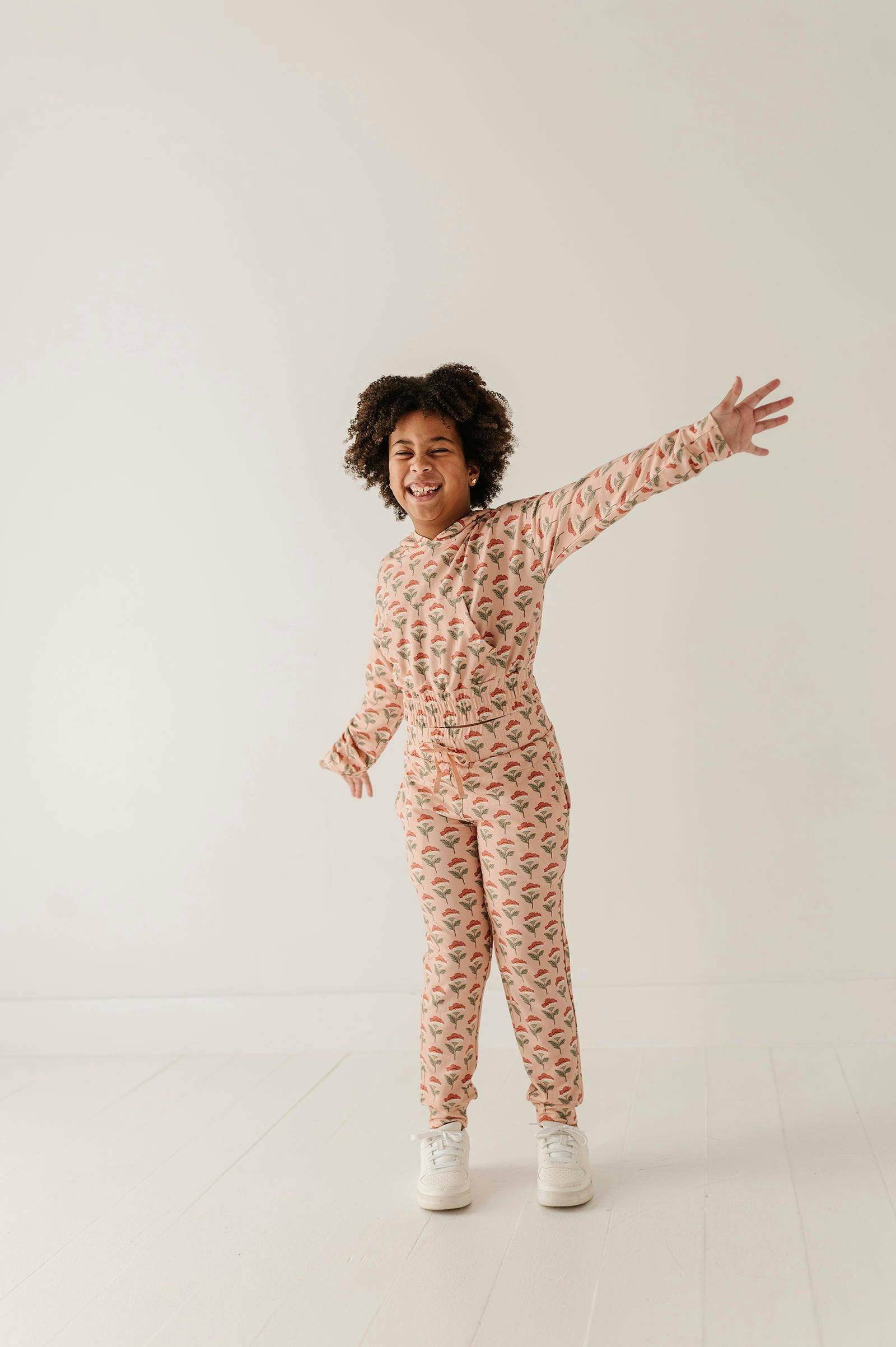 Girls Terry Jogger in Naiara Floral