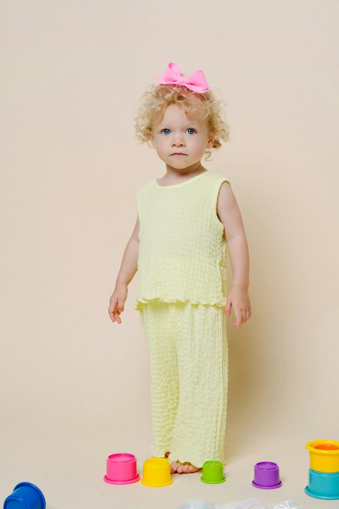 Amy Tank & Pull-on Set -Lemon