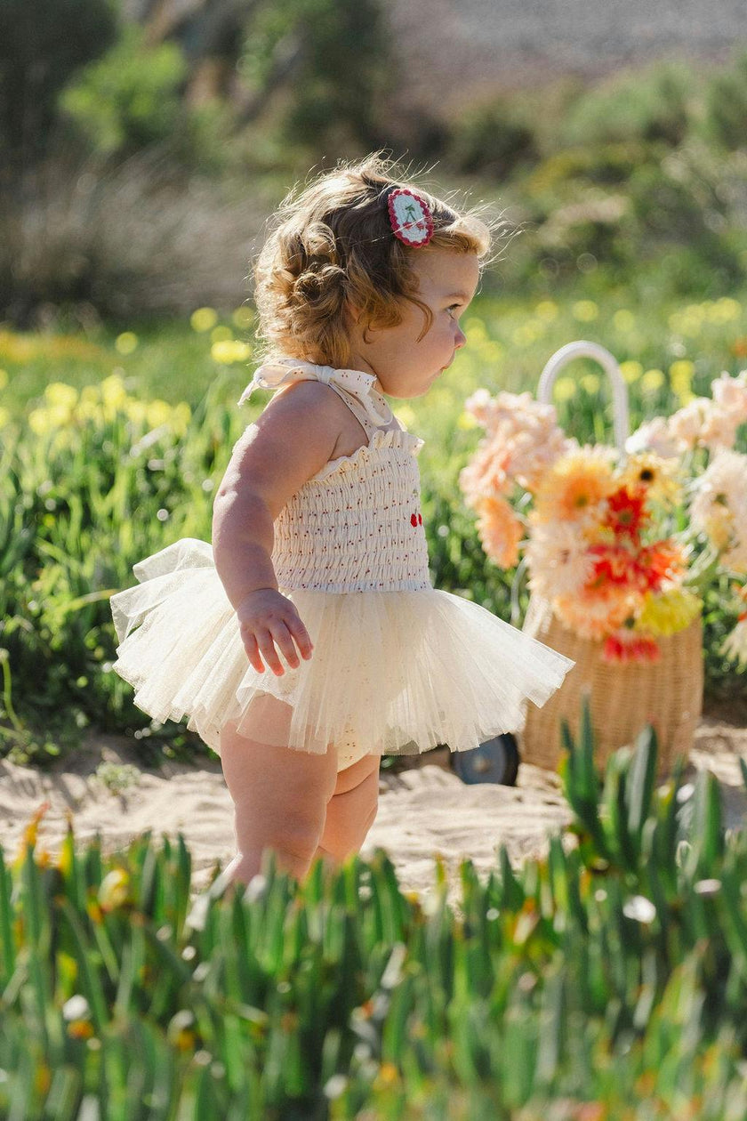 Cherry Tutu in Red Dot