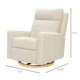 Babyletto Sigi Pro Power Recliner and Swivel Glider with Power Adjustable Headrest and Lumbar Support
