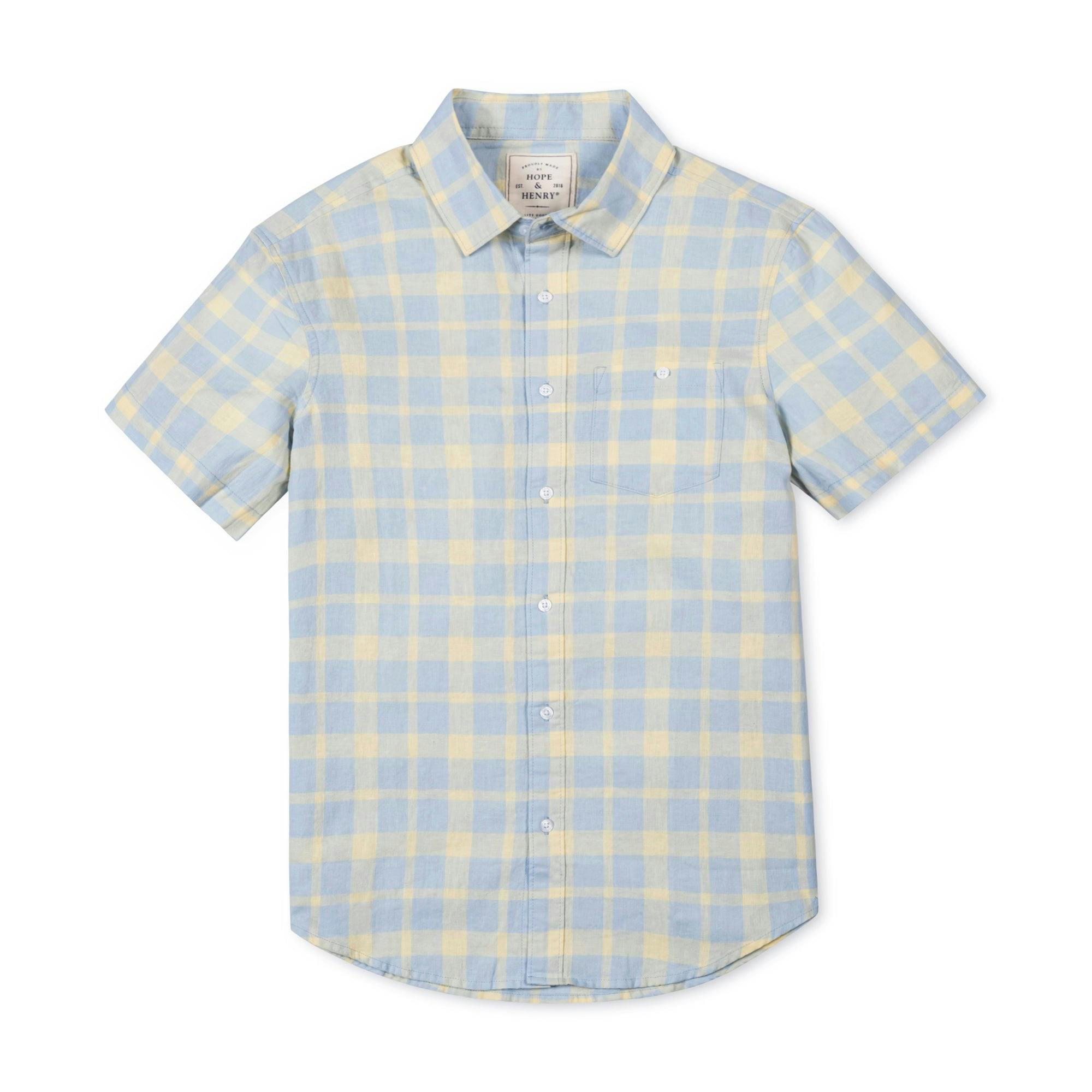 Linen Short Sleeve Button Down Shirt