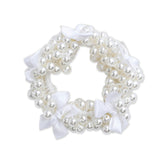 Beaded Bow Scrunchie Set