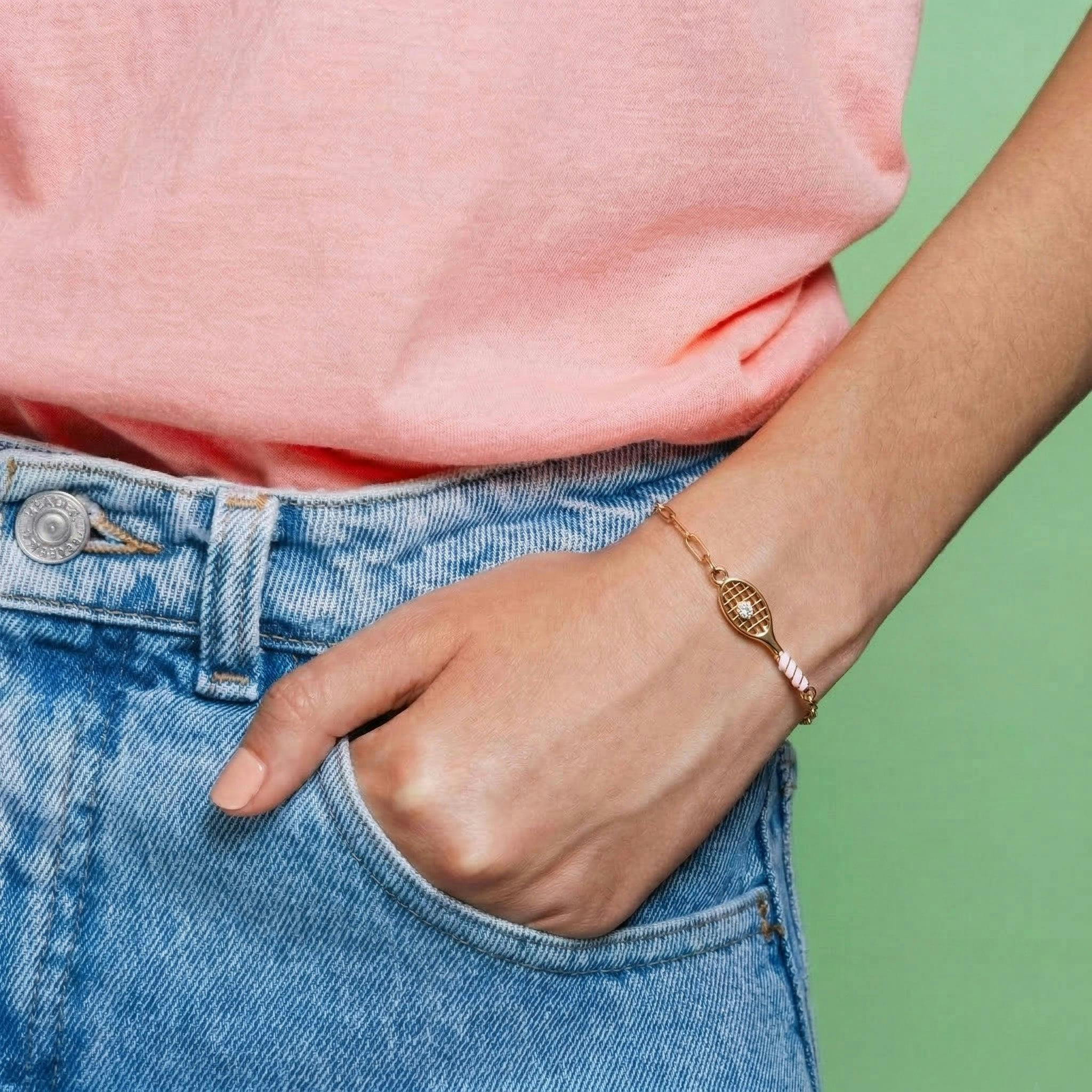 Tennis Racket Bracelet