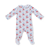Beverly Cameo Stripe - Smocked Peter Pan Snap Footie