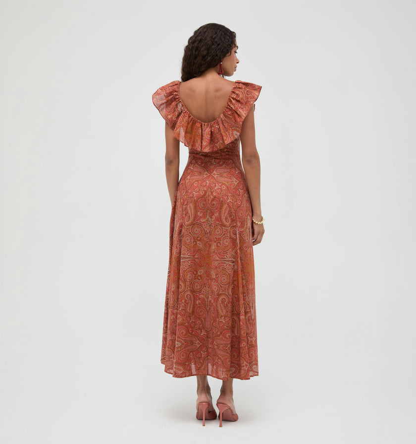 The Milani Dress -  Cypress Paisley