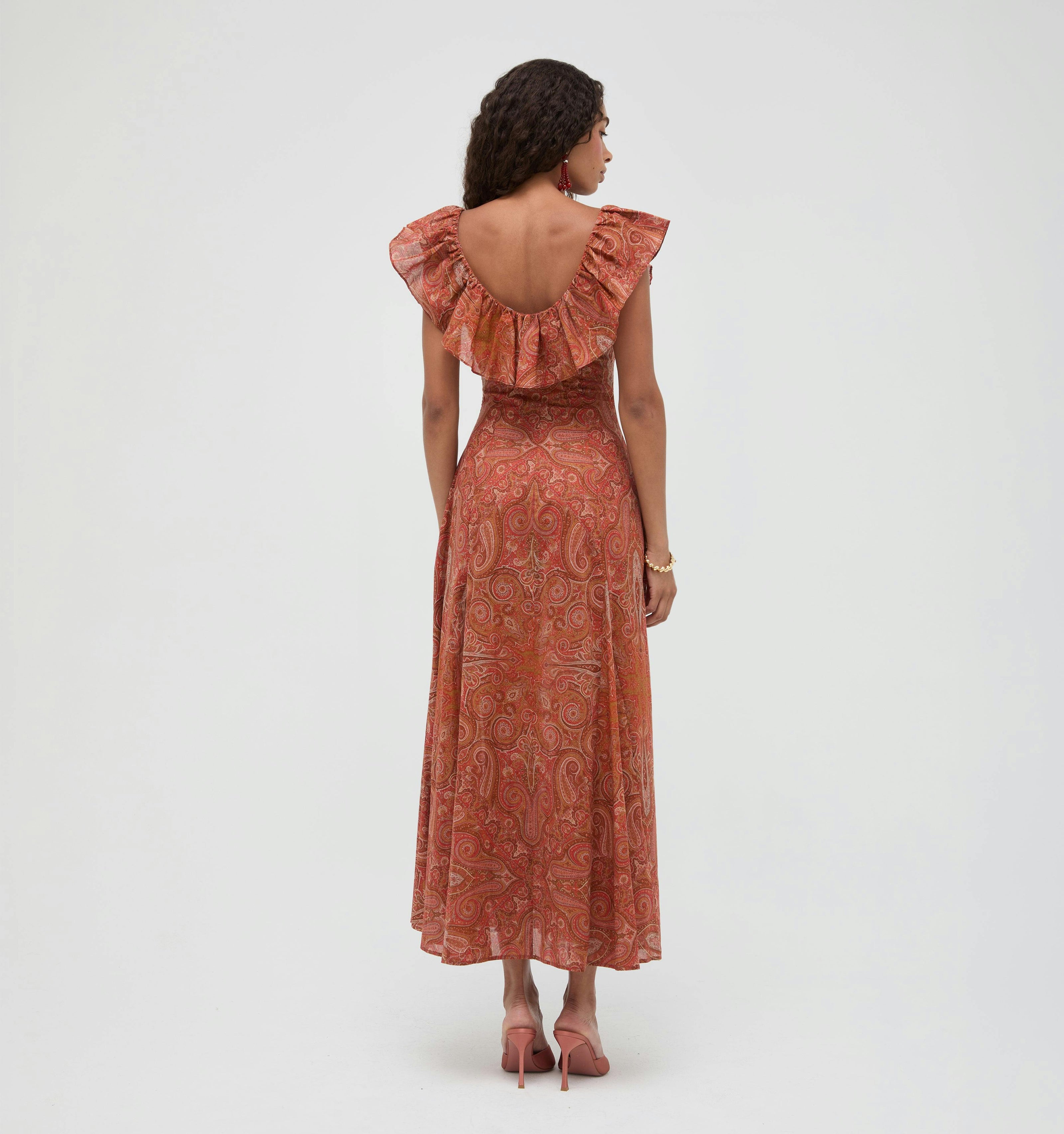 The Milani Dress -  Cypress Paisley