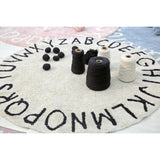 ABC Round Washable Rug