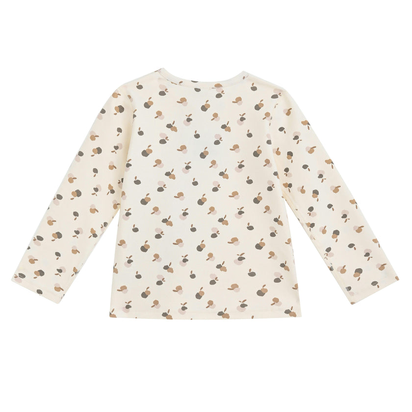 Cream Acorn Cotton Pajama Set