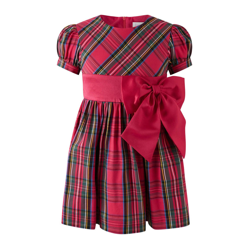 Red Tartan Bow Dress