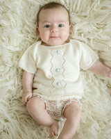 Colette Knit Diaper Set - Ivory