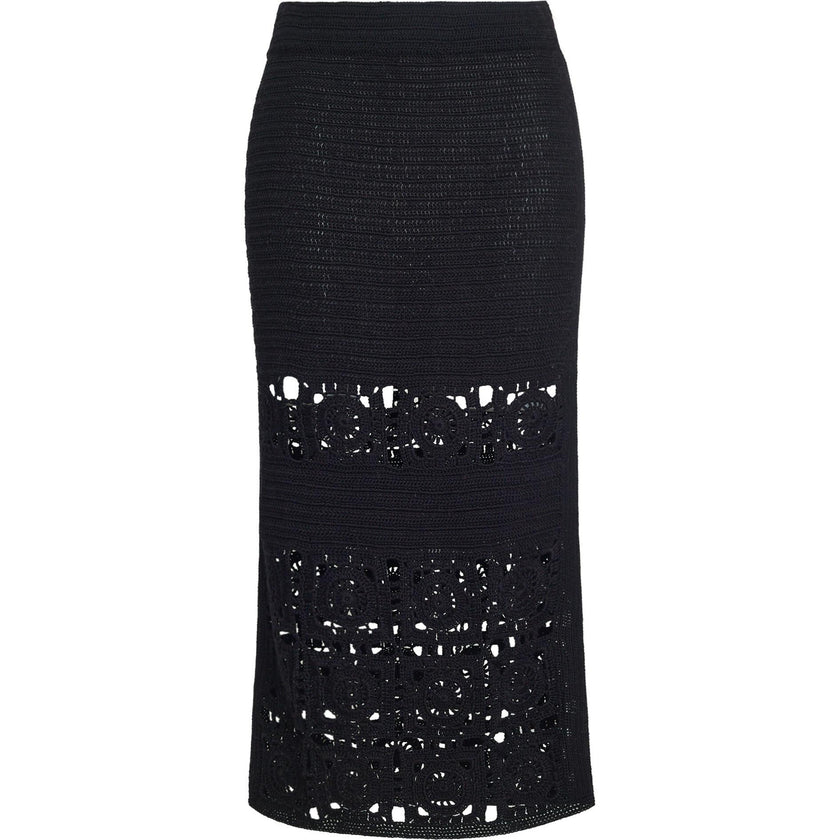JANA CROCHET SKIRT | BLACK