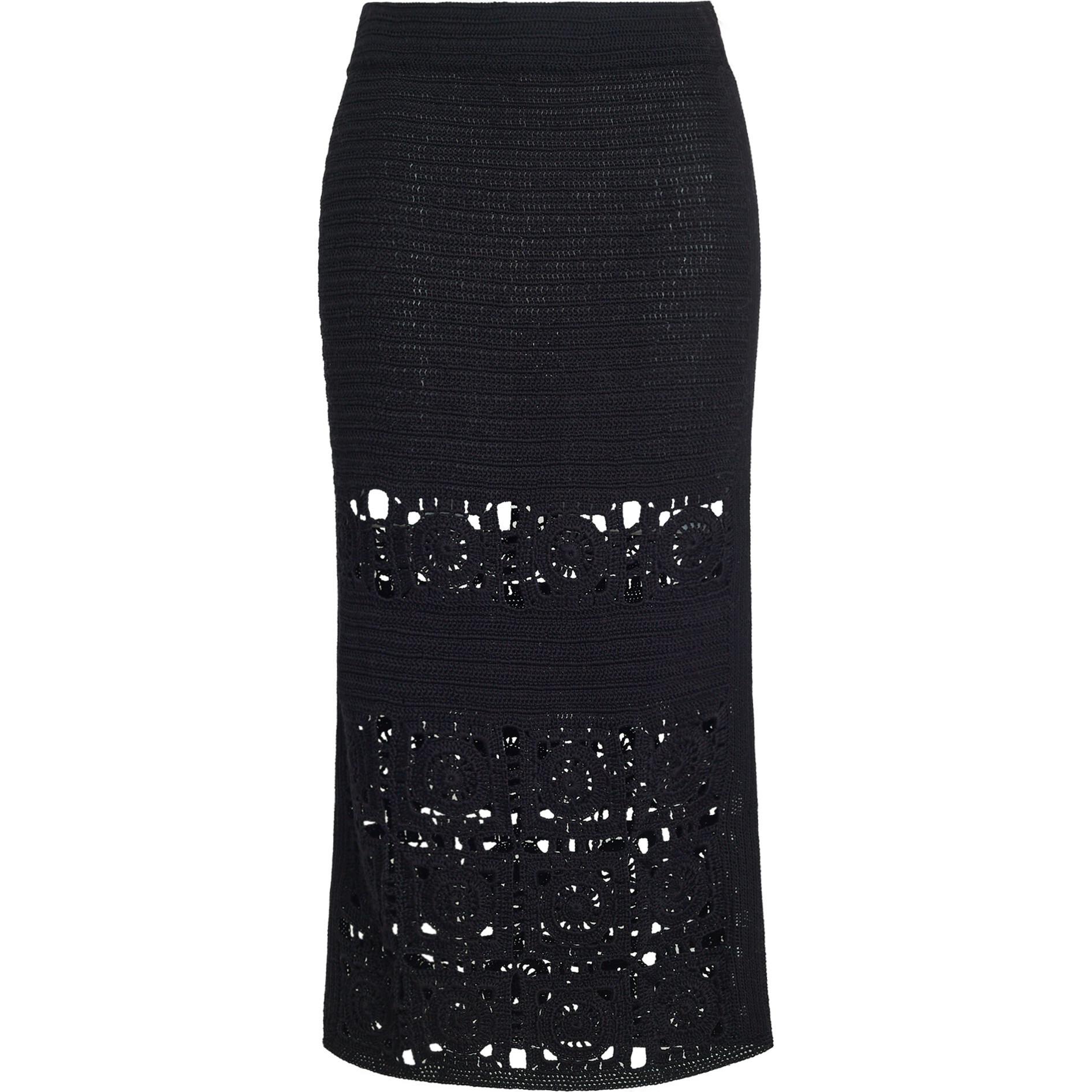 JANA CROCHET SKIRT | BLACK