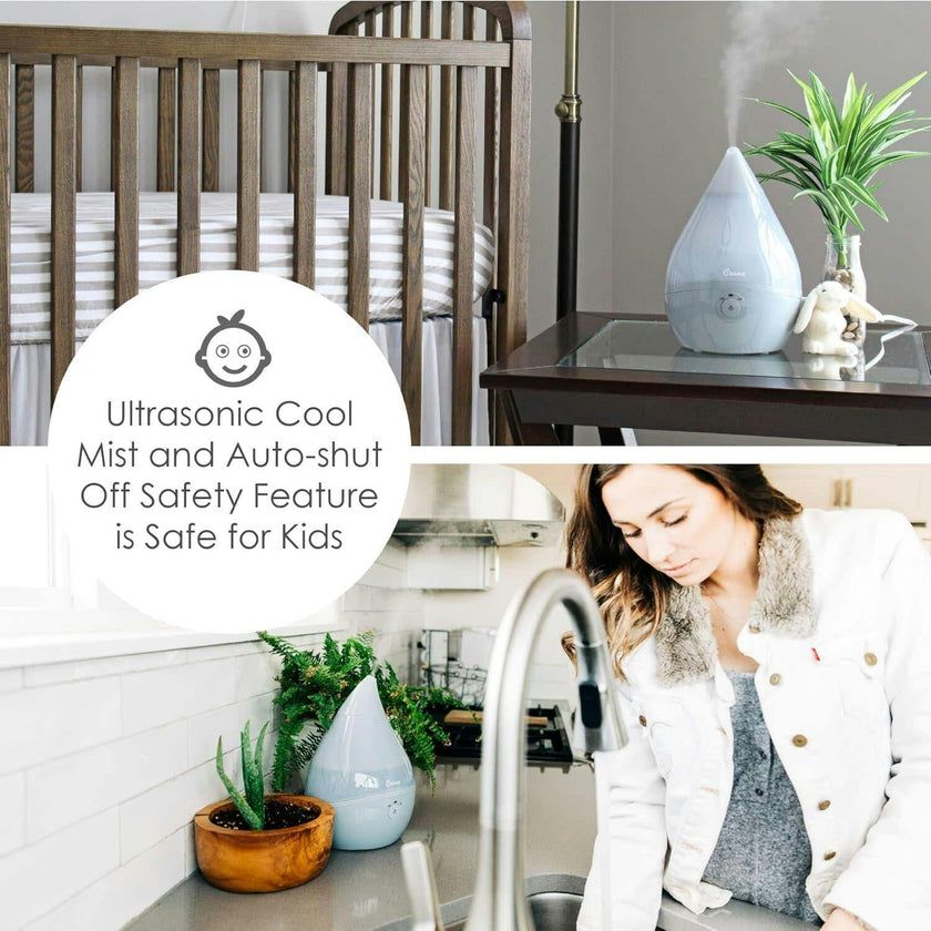 Droplet Cool-Mist Humidifier with Vapor Tray