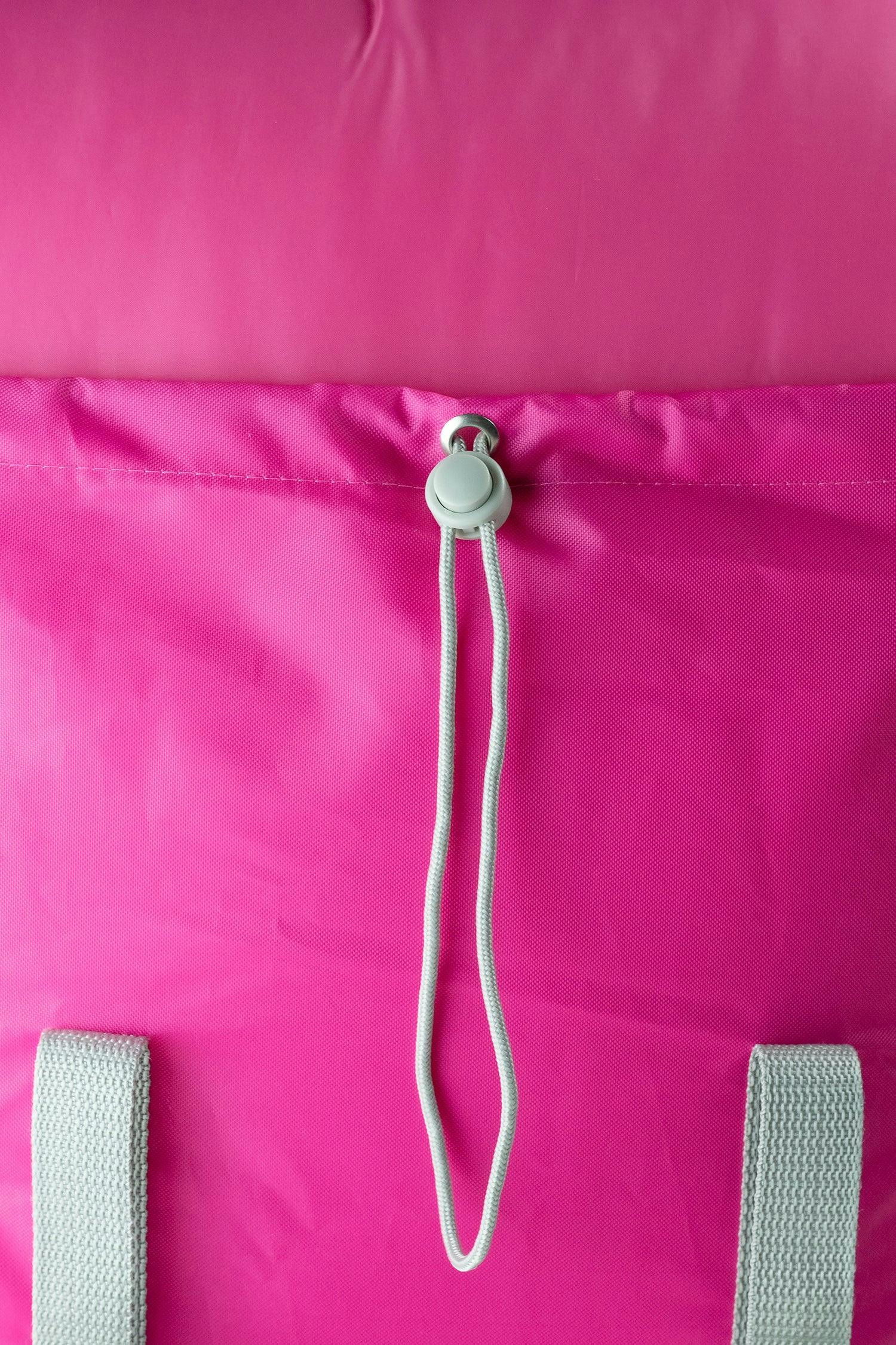 Sleep-n-pack: Packable Sleeping Bag, Big Kid 7-12+ yrs - Hibiscus Pink/Coconut Sherpa