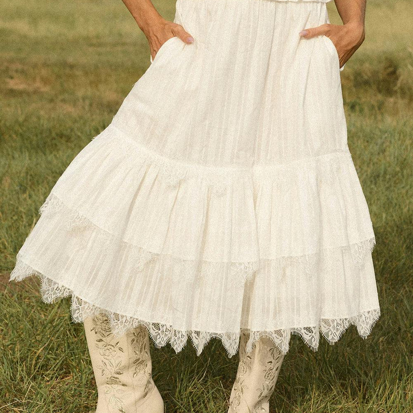 Verona Skirt in Reverie Dobby