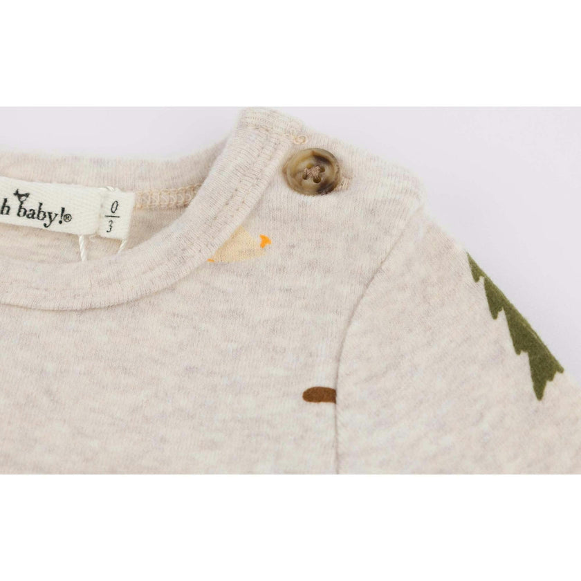 Camping Print Pocket Onesie