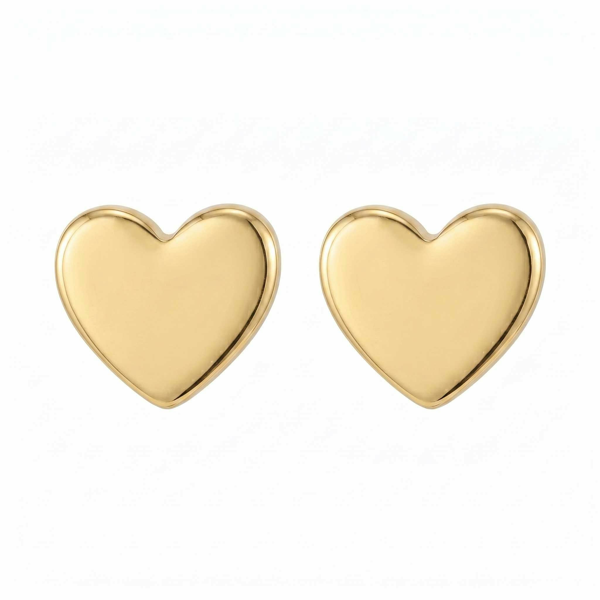 Tiny Heart Stud Earrings