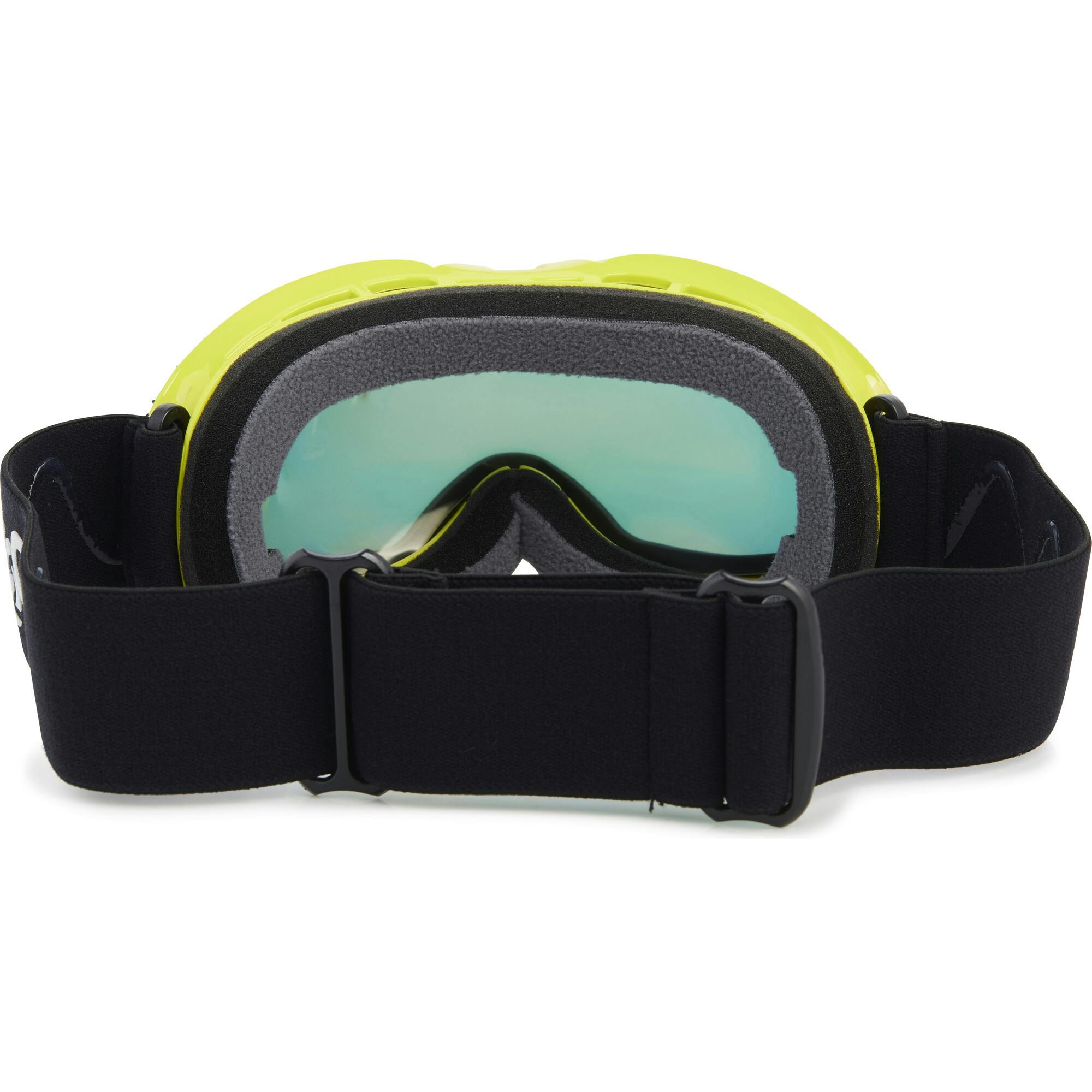 Black Spike Lime Frame Ski Goggle