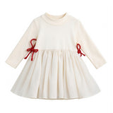 Cream Romy Bow Dress