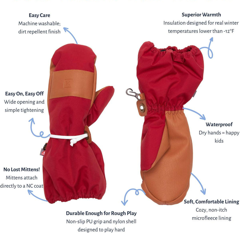 Kids Waterproof Ski Mitten