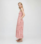 The Azalea Maxi Nap Dress - Coral Corsica Paisley