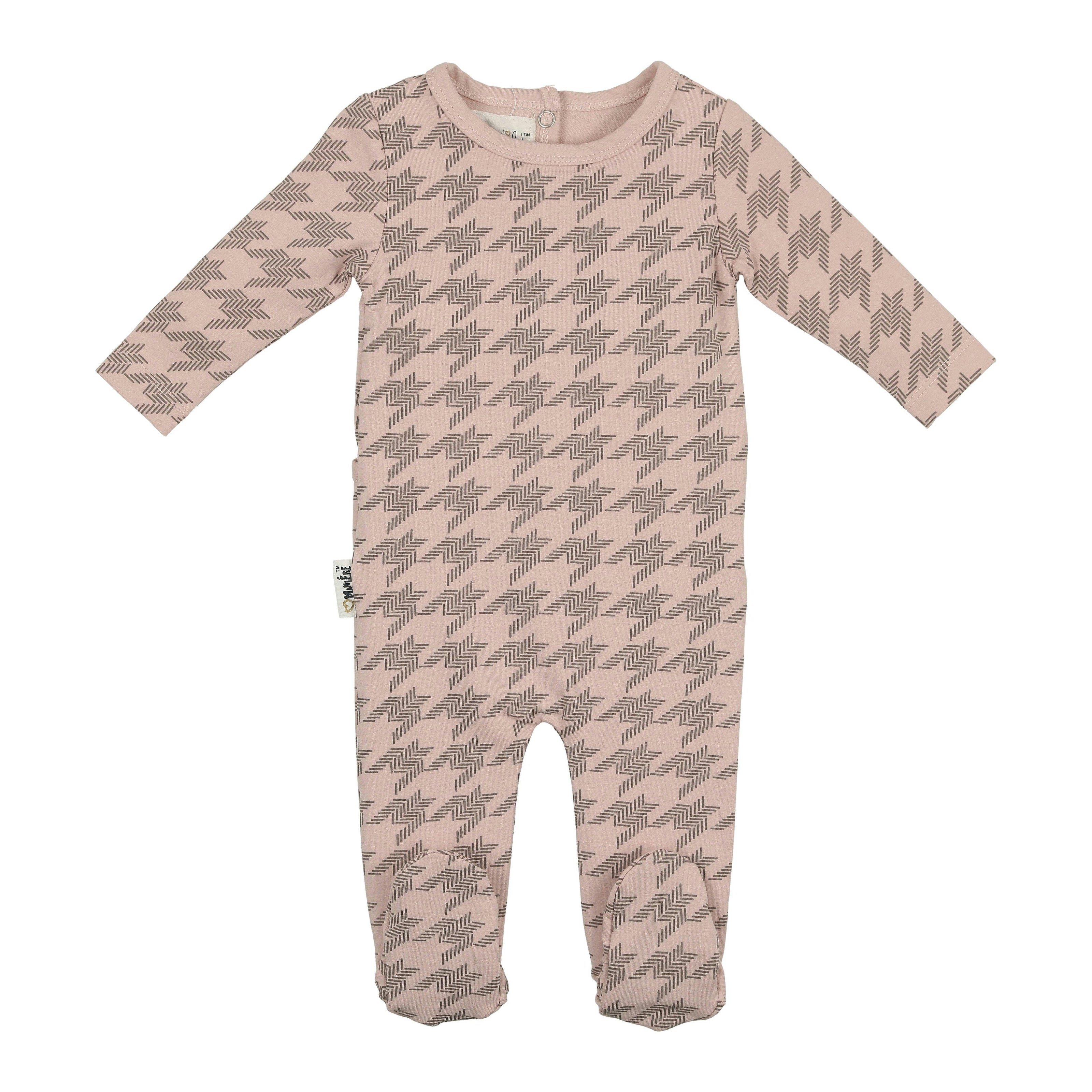 Houndstooth Long Sleeve Footie