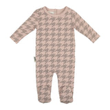 Houndstooth Long Sleeve Footie