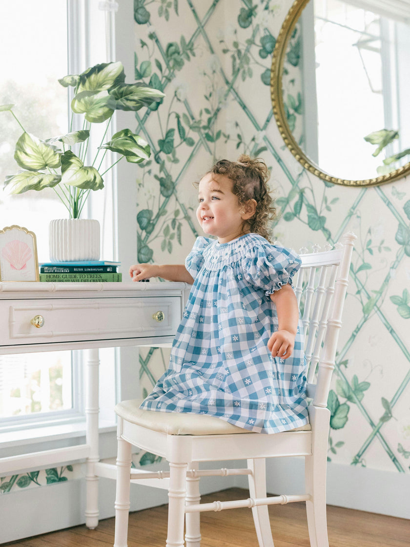 Daisy Gingham Smocked Dress (FINAL SALE)