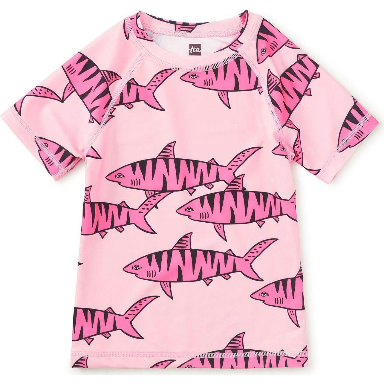 Short Sleeve Rash Guard, Pink
