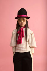 Knit Turtleneck Top Cream