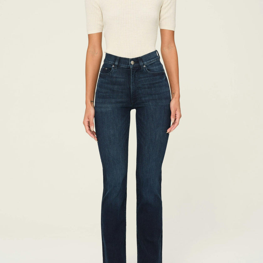 Halle Straight High Rise Instasculpt 29" Jeans | Mediterranean