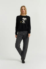 Wool-Cashmere Snoopy Mummy Sweater