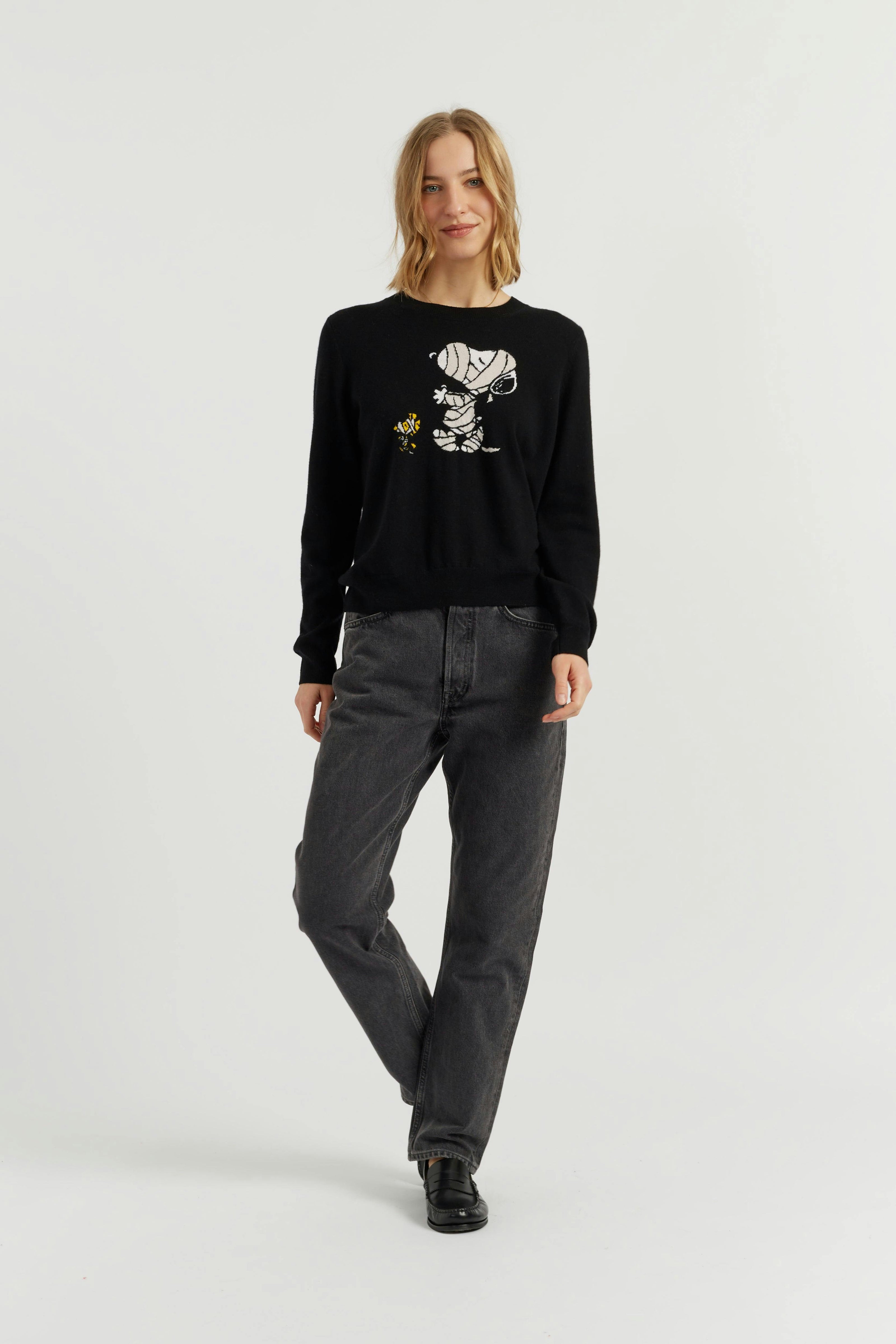 Wool-Cashmere Snoopy Mummy Sweater