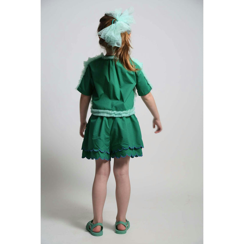 TOULA TIERED RUFFLE BLOUSE