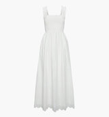 The Ashlyn Nap Dress - White Trellis Broderie
