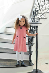 Houndstooth Dress With Flowers