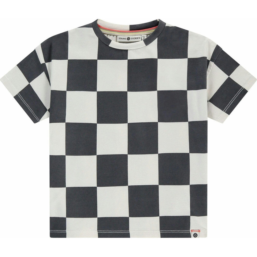 Checkered Short Sleeve T-Shirt