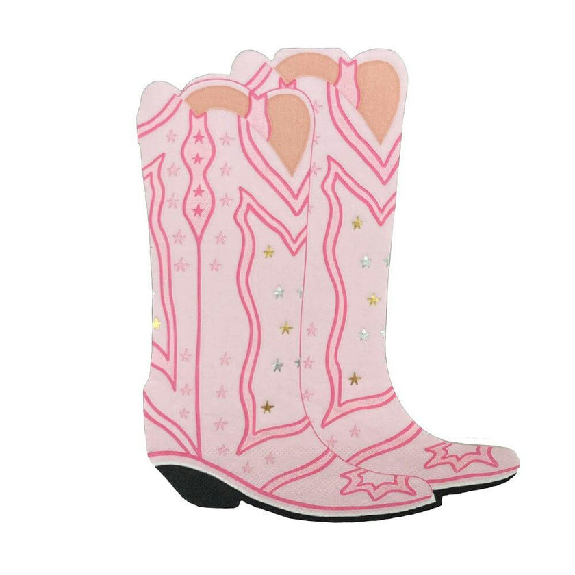 Pink Cowgirl Boots Napkins