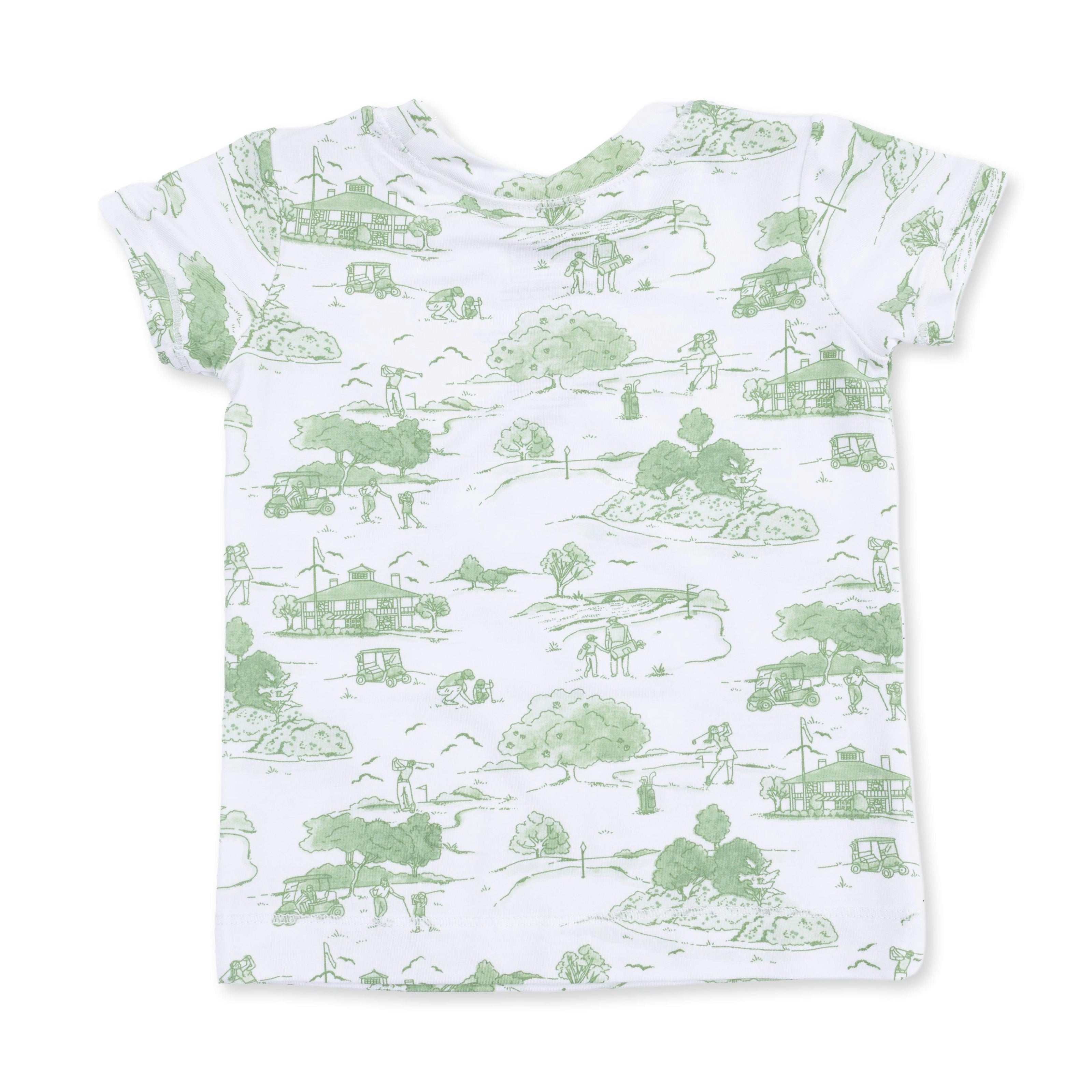 Golf Toile Green - Loungewear Short Set