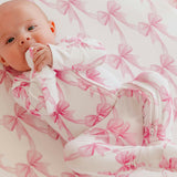 Bamboo Convertible Zip-Up Footie Pajama - Bow My Gosh