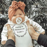 Daddy's Favorite Human Organic Bodysuit Long Sleeve