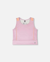 Athletic Tank Top In Recycled Polyester Lilac
