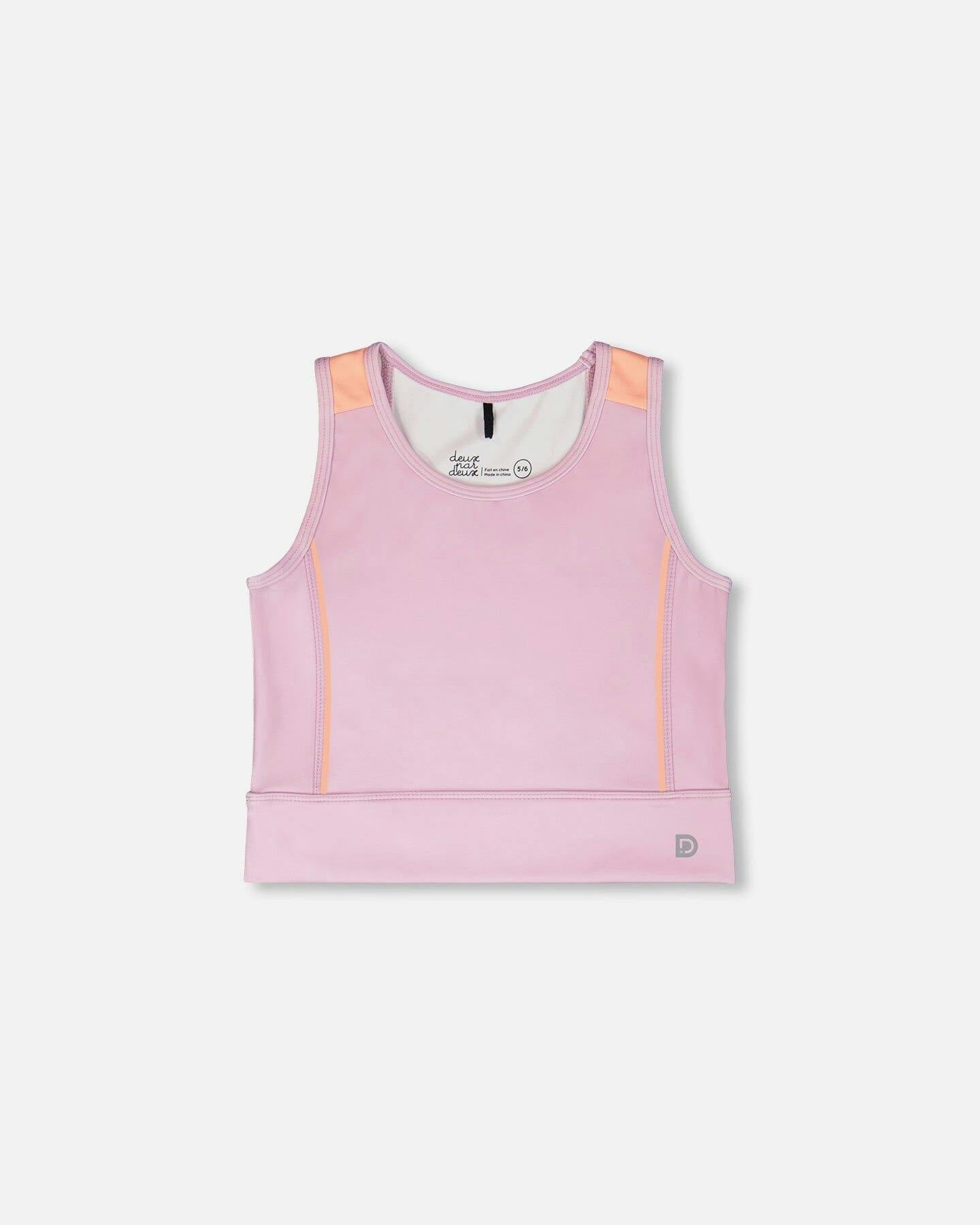 Athletic Tank Top In Recycled Polyester Lilac