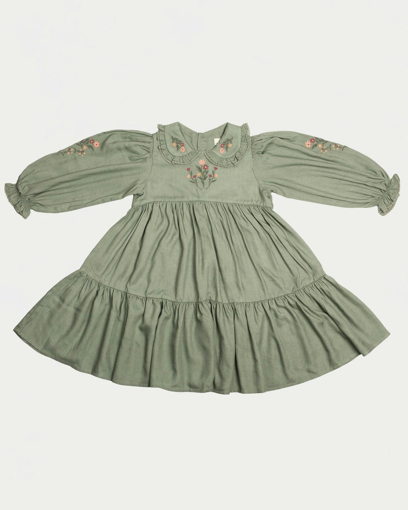 Marguerite Dress - Sage Green