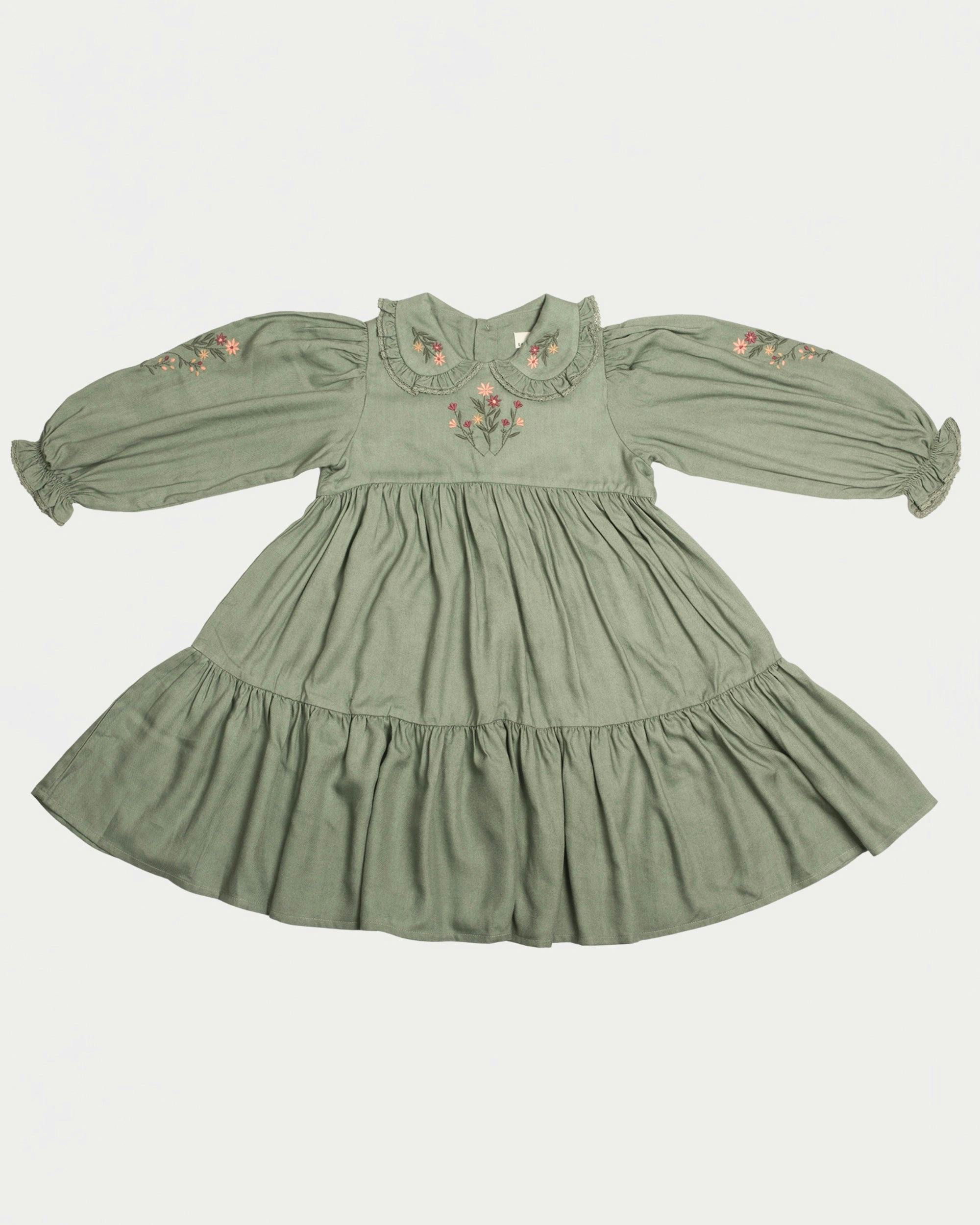 Marguerite Dress - Sage Green