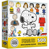 RoseArt: Mini Shaped: Peanuts - 500 Piece Puzzle
